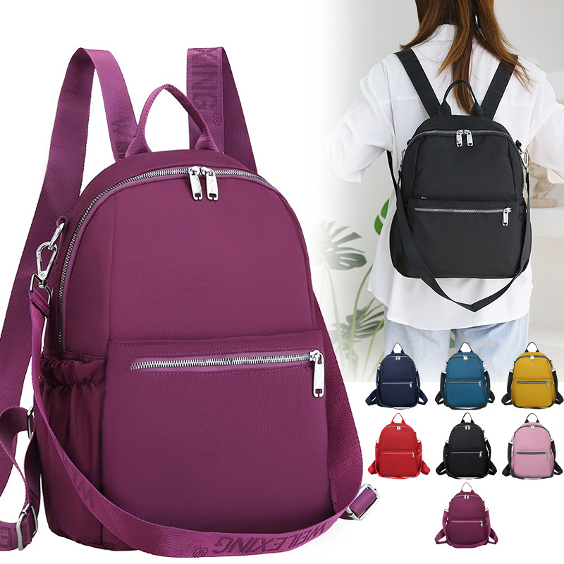 Bolso de mujer de moda transfronterizo 2021 nueva mochila de mujer al por mayor bolsa de viaje ligera mochila portátil crossbody multiusos