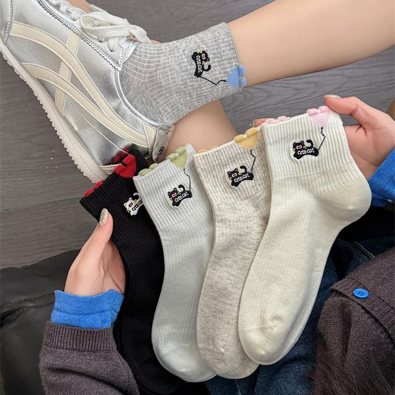 Cartoon summer breathable thin knee socks