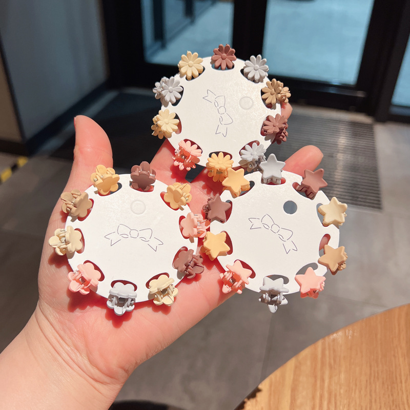 Set de 10 Horquillas Mini con Flores, Estilo Coreano, para Flequillo, Lindas