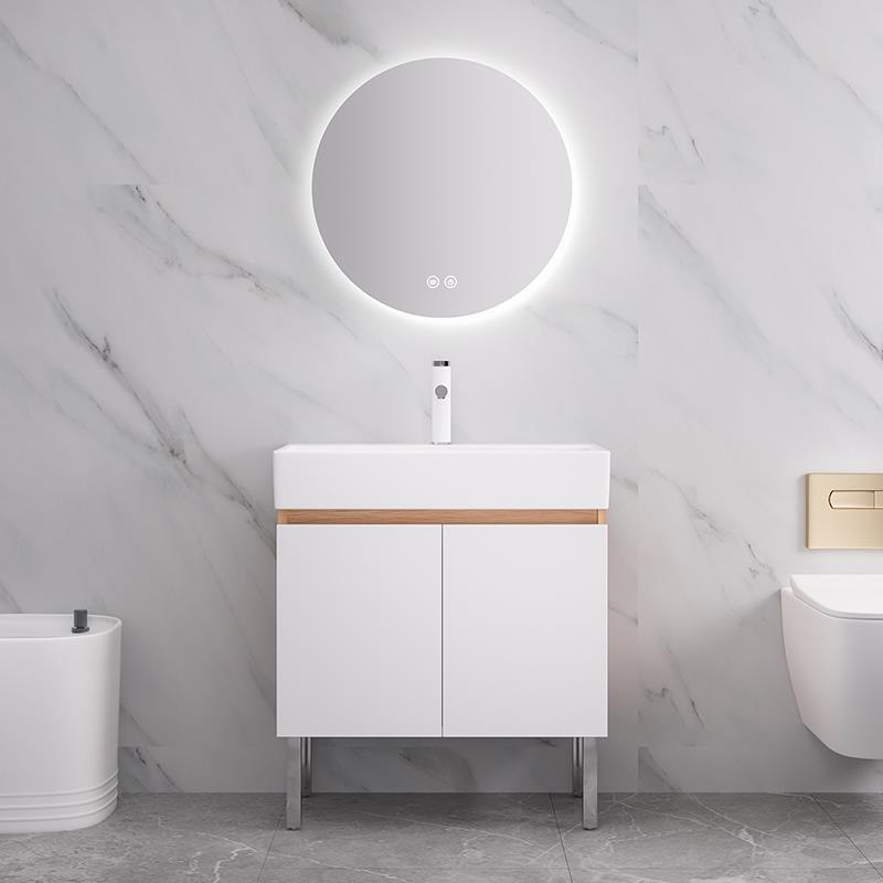 50cm pequeño apartamento lavabo gabinete combinación de cerámica lavabo integrado lavabo mueble de baño mesa de lavado