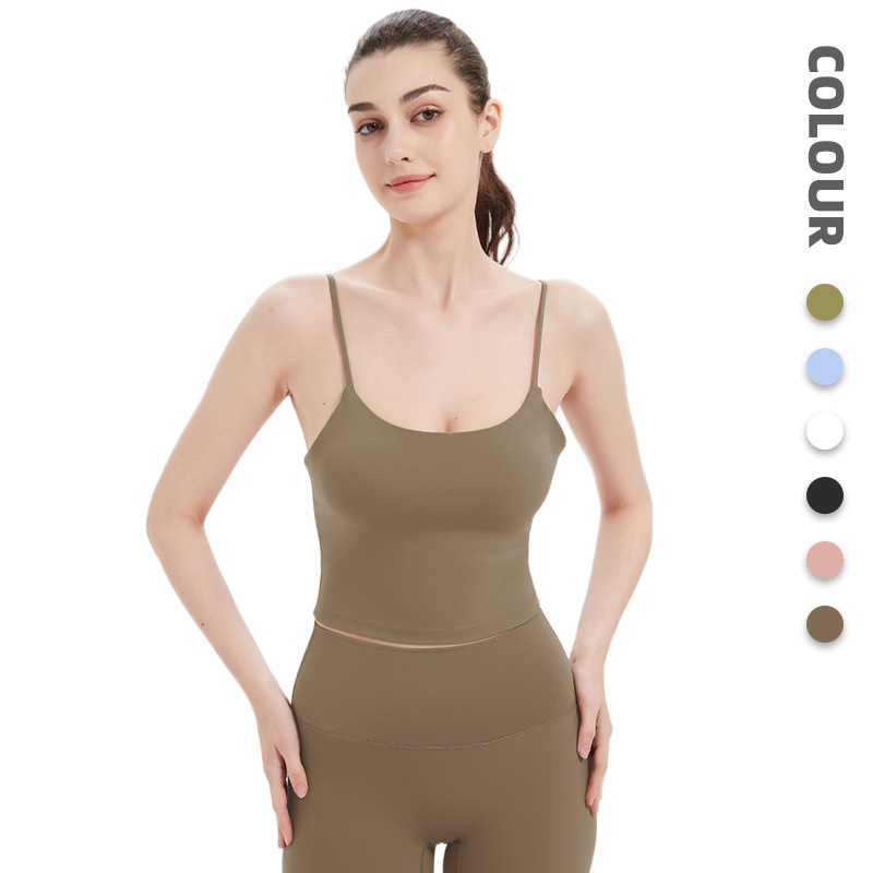 Amazon Cross-Border Sports Bra for Women, Spring and Summer, with Chest Pads, Quick-Drying Fitness Vest, Training Running Yoga Wear Amazon Cross-Border Sports Bra for Women, Spring and Summer, with Chest Pads, Quick-Drying Fitness Vest, Training Running Yoga Wear