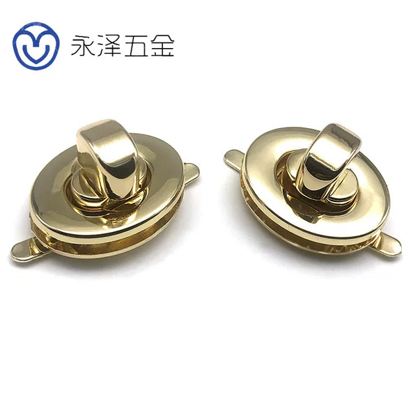 Factory direct supply luggage round lock hardware accessories bag lock zinc alloy screw lock cross lock handbag metal turn