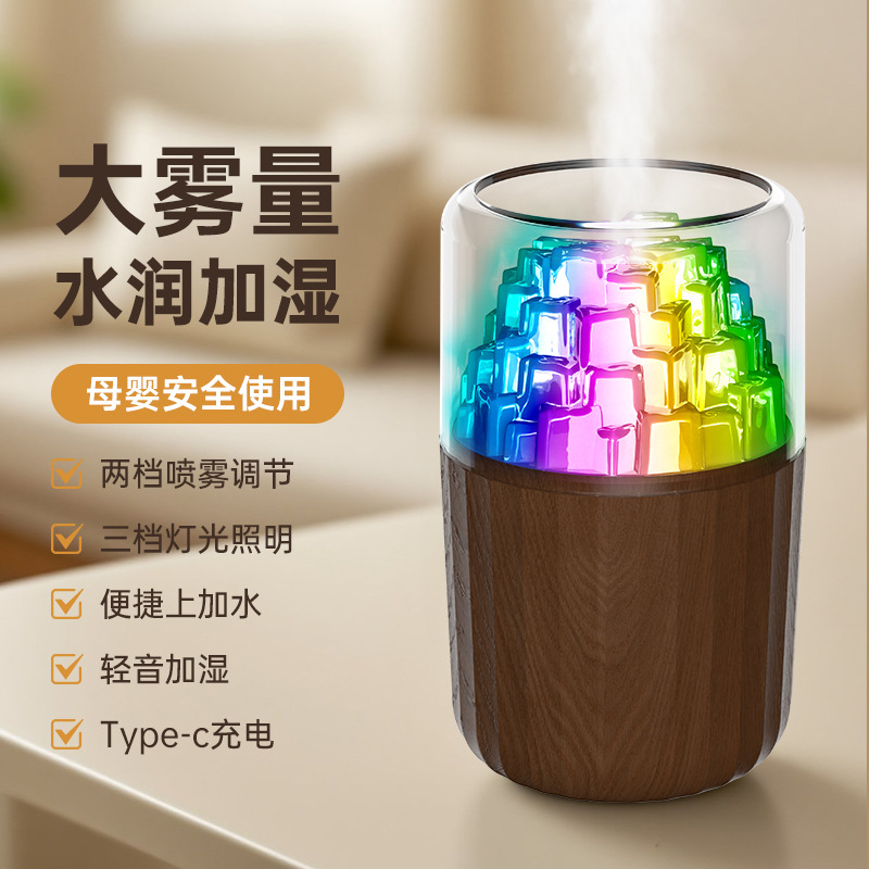 Mini Humidificador de Aire Ultrasónico Silencioso con Luz LED para Automóvil y Hogar