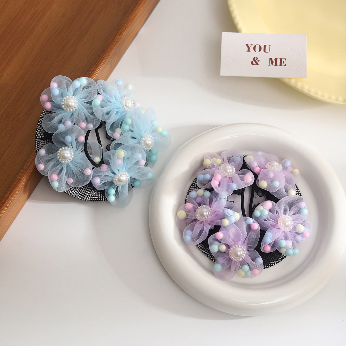 Red para el cabello infantil, herramienta para peinar moños, accesorio para niñas pequeñas, red para el cabello de bebé estilo 2025_voghion.com