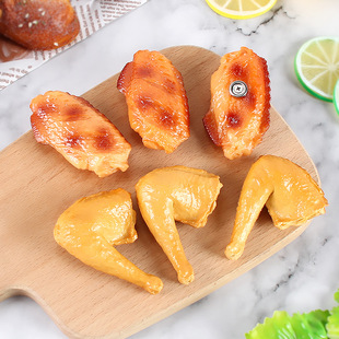 Simulation food cola chicken wings duck leg roasted chicken rice flower refrigerator sticker Model Room restaurant decoration simulation chicken wings model