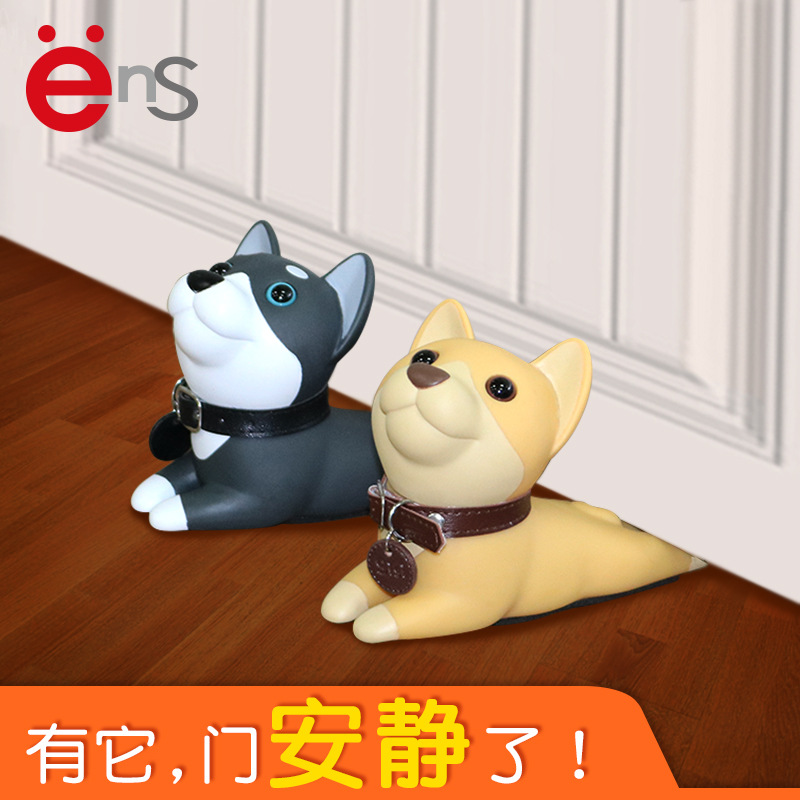 Casa creativa buena decoración Linda mascota muñeca puerta parada al por mayor anti-colisión artefacto puerta táctil puerta parada Tarjeta de puerta de seguridad