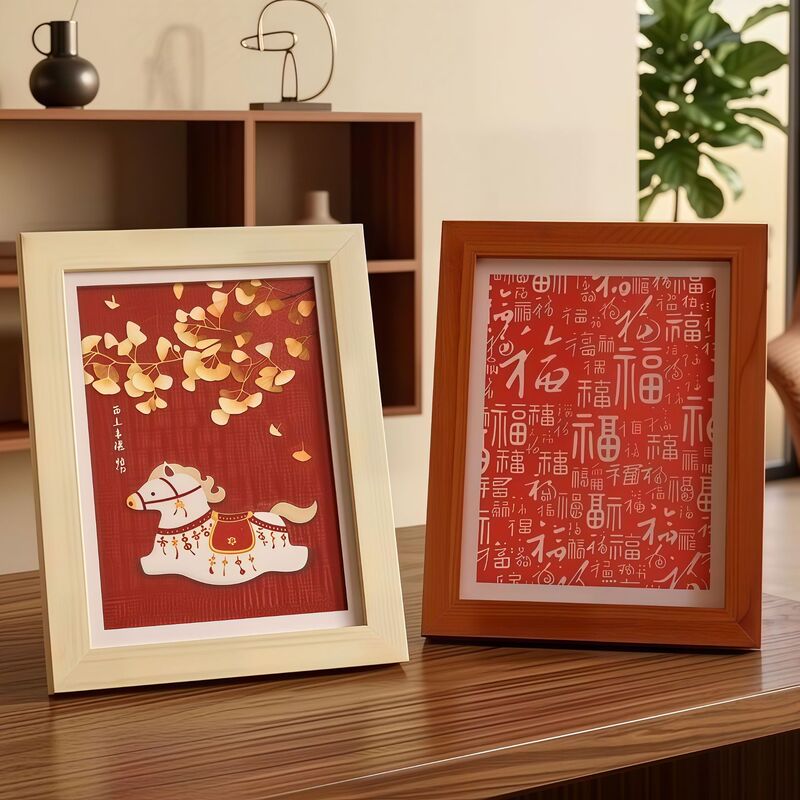 New Chinese-Style Wooden Photo Frame Stand, Natural Walnut Color Wooden Photo Frame, Desktop Decorative Photo Frame Wholesale New Chinese-Style Wooden Photo Frame Stand, Natural Walnut Color Wooden Photo Frame, Desktop Decorative Photo Frame Wholesale