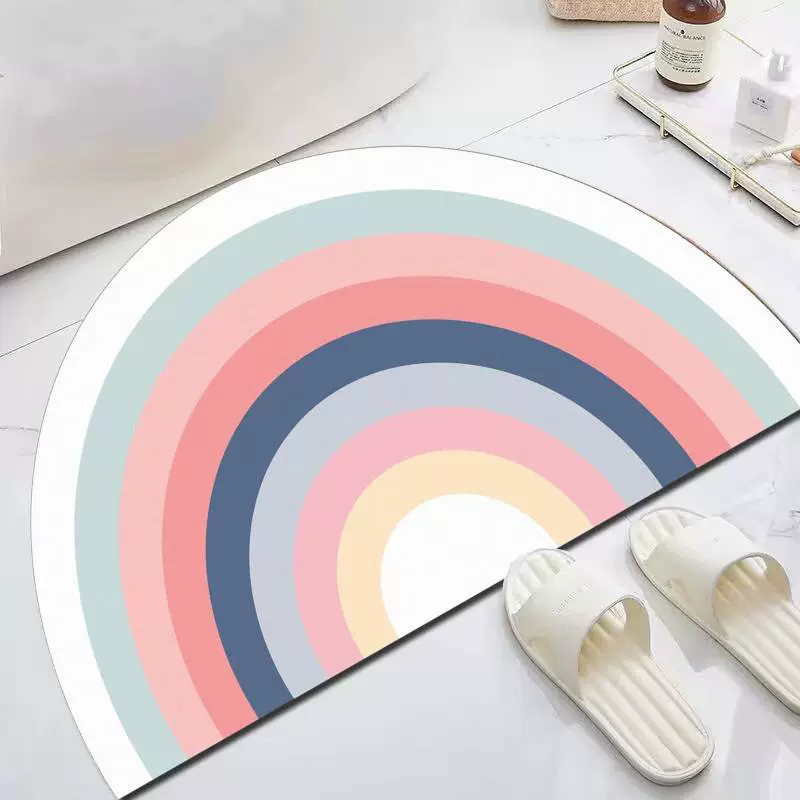 Трансграничный полукруглый коврик диатомовая грязь коврик для спальни кухня коврик для ванной коврик для ванной всасывания воды коврик для ног оптом