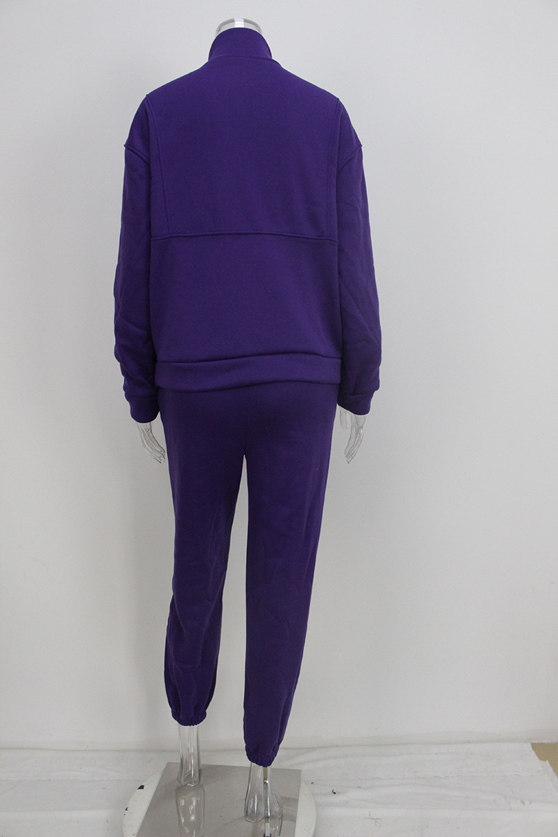 2026 Spring New Women's Clothing European And American Style Fleece Sweatshirt Casual Fashion Two-Piece Set_ecoleips.com
