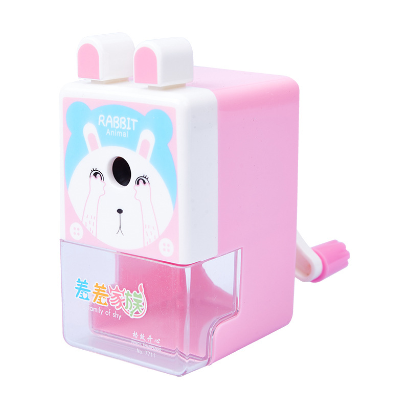 7711 vergüenza familia sacapuntas creativo Sacapuntas de lápiz de mano puede cortar color plomo sacapuntas automático