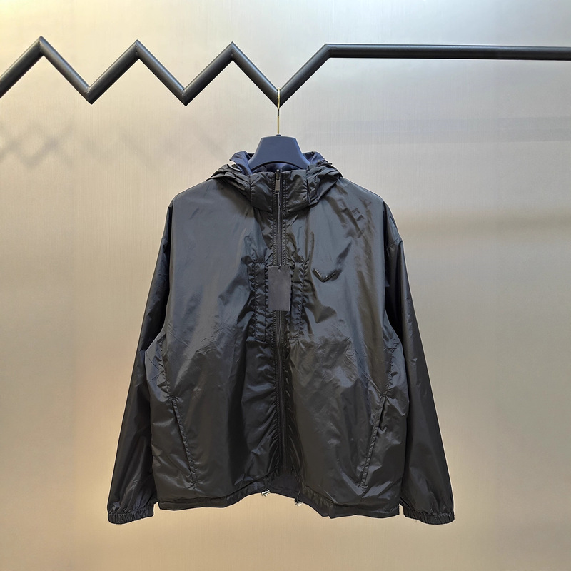 Ceiling Version in Stock High-Quality P Brand 2025 New Recycled Nylon Reversible Jacket Couple Style