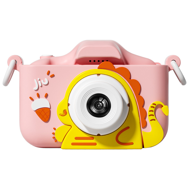 Nuevos dibujos animados transfronterizos mini cámara infantil 9600W HD píxeles delantero y trasero cámara digital dual