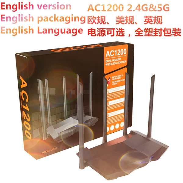 AC11 (англ. версия, 5 антенн, гигабитный порт, AC1200)