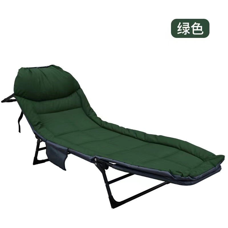 Cama plegable para la pausa del almuerzo, cama individual para exteriores, cama sencilla para siesta en la oficina, reclinable multifuncional, cama auxiliar