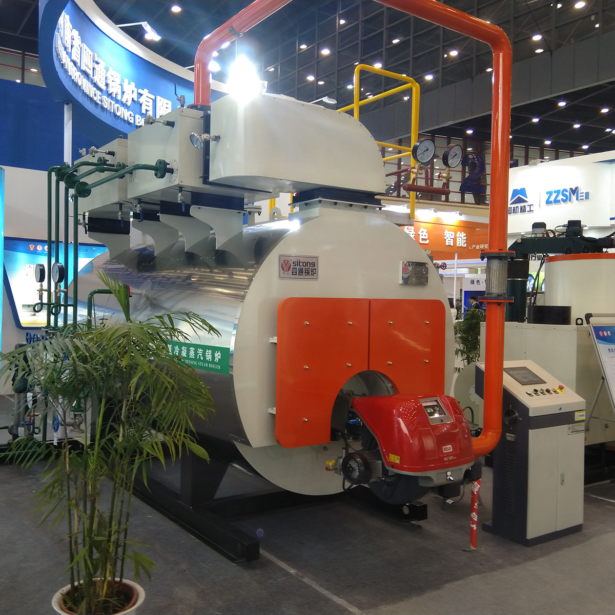 太康四通锅炉改造 低氮冷凝蒸汽锅炉30mg 出口非洲东南亚巴西