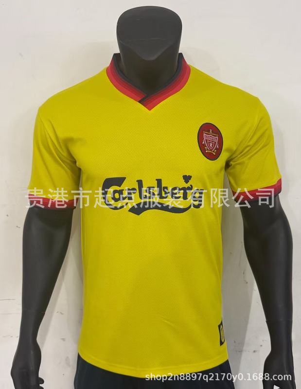 サッカーユニフォームクラブリバプールレトロホームチャンピオンズリーグバージョンレアルマドリードホームジャージクラシックレトロサッカーユニフォーム|undefined