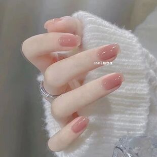 Internet celebrity same style dry rose nail polish baking-free quick-drying can't tear long-lasting non-fading white ice transparent nude color