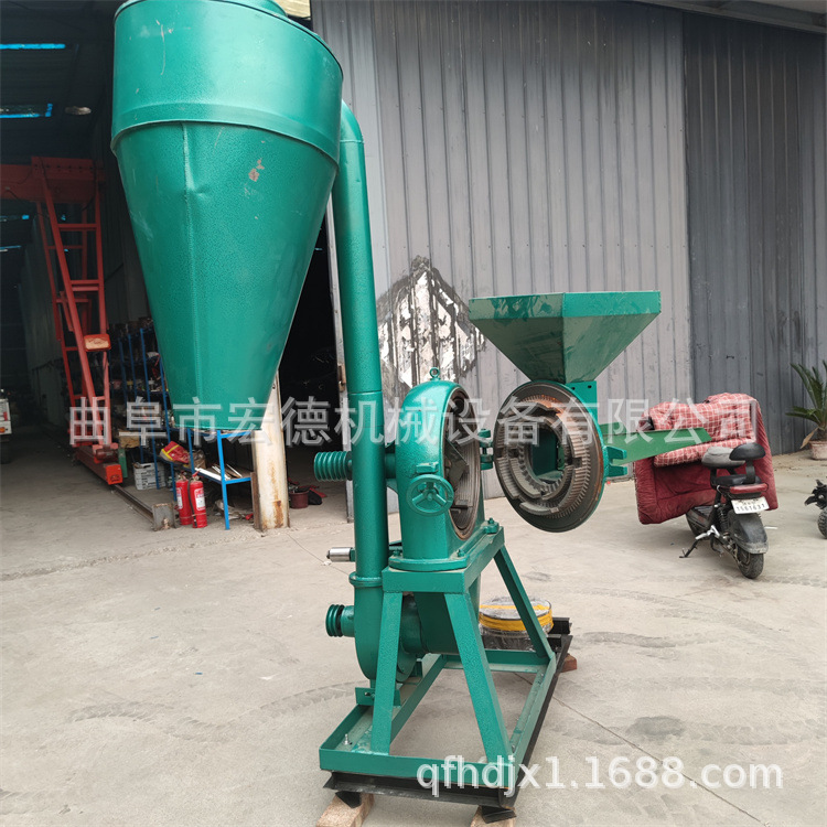 新款玉米粉碎机 小型家用五谷杂粮养殖饲料打粉机 两相电