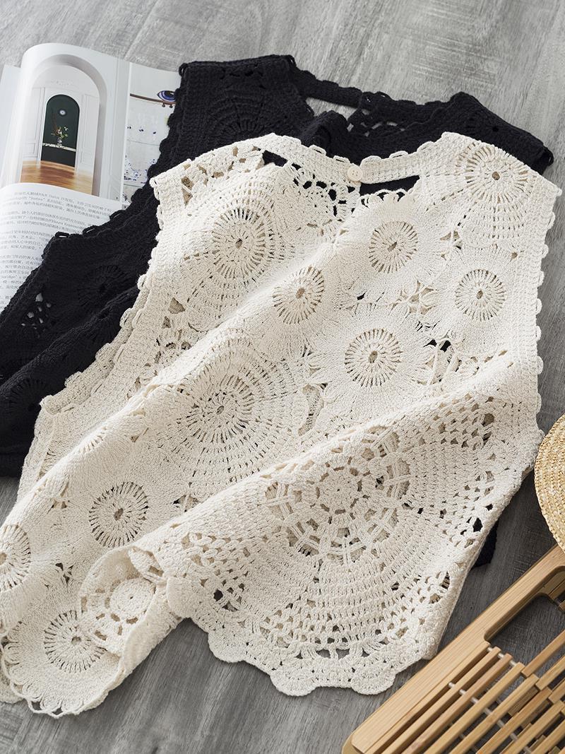 Lace short vest