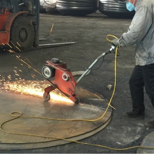 Splicing steel plate grinding welding equipment small hand push steel plate grinding machine metal plate grinding and polishing machine