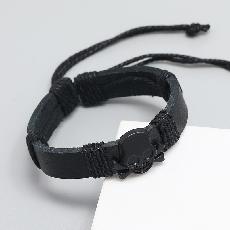Fashion Geometric Pu Leather No Inlaid Unisex Bracelets display picture 3