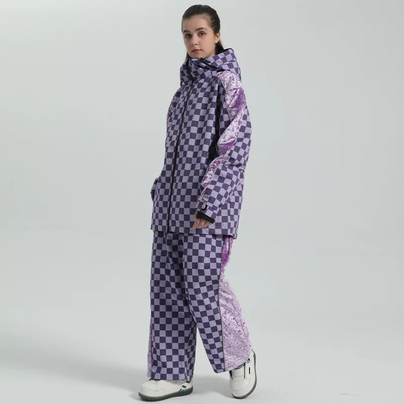 Winter ski ski suit, travel windproof keep warm waterproof breathable wear-resistant set