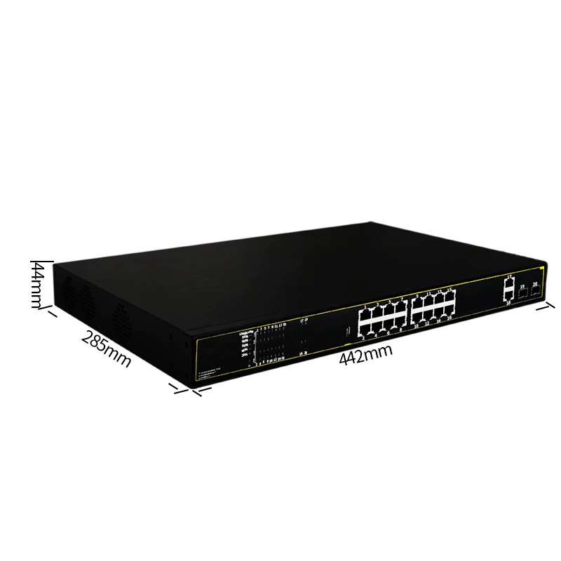 20-port unmanaged industrial POE switch monitoring hub network cable splitter Ethernet switch