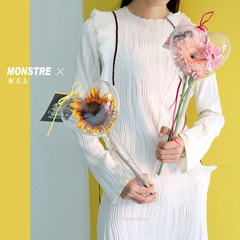 高透愛心魔法棒 亞克力花盒巧克力花盒單支多支花束鮮花包裝材料