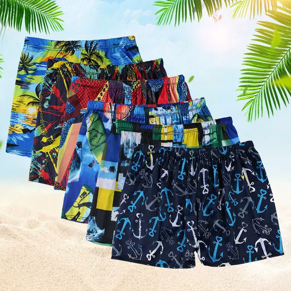Vacation Swimming Trunks, Trendy Brand Personalized Beach Quick-Drying Pants, Underwater Sports Men's Summer Boxer Briefs Manufacturer Wholesale