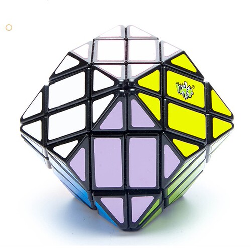 Blue multi-axis polyhedral Rubik's cube, four-axis eight-axis 12-sided fourth-order rhombohedral wolf tooth hydrangea takraw gyro special shape