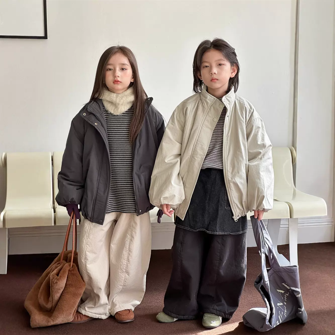 2025冬季新款韩版儿童加棉加厚宽松棉衣男童立领保暖时尚短款外套