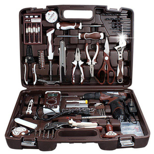 Household Hardware Tool Box, Complete Set of Electrician Power Tools, Complete Set of Manual Repair Gift Box Tool Set