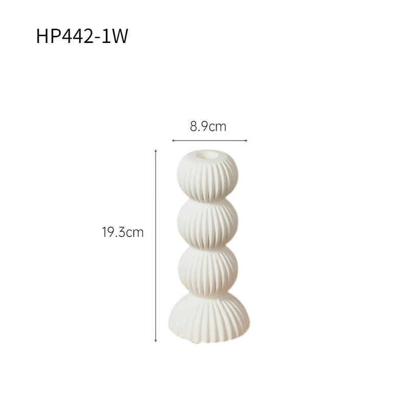 HP442-1W pequeño candelabro blanco
