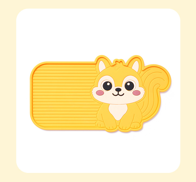 Cross-border car anti-slip mat, high-temperature resistant dashboard organizer, universal cartoon cute armrest box heightening pad, in stock