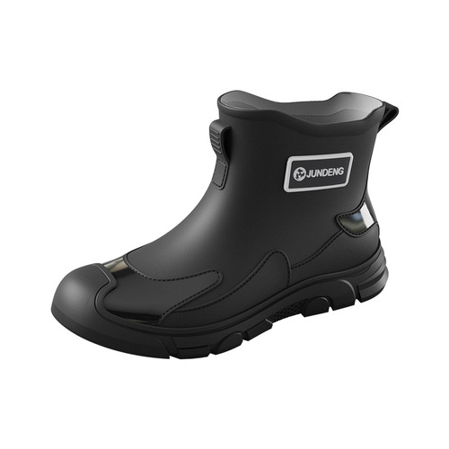 Stylish Short Boot Rain Boots, Waterproof Short Water Shoes, Durable Rain Boots for Kitchen, Warm and Slip-Resistant Adult Shoes for Men and Women, Work Boots