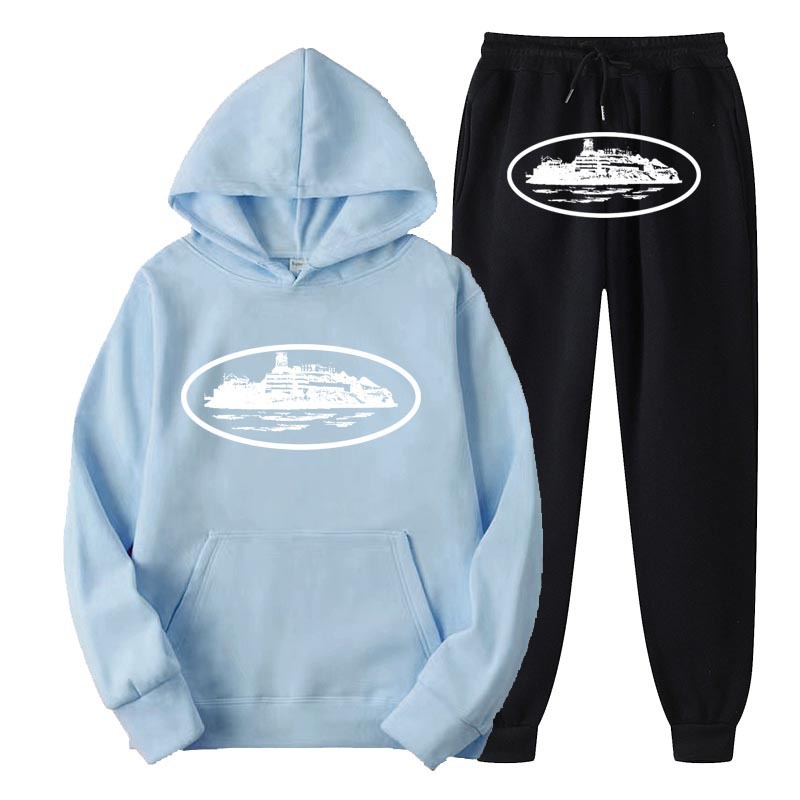 Europa y los Estados Unidos Clint419 imprimir patrón de prisión demonio camiseta de camiseta y conjunto de terciopelo al por mayor suelto nuevo