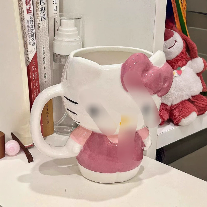 Керамическая кружка Katy cup, креативный кружок, мультфильм, милый девочка, кружка для воды, практичный большой объем