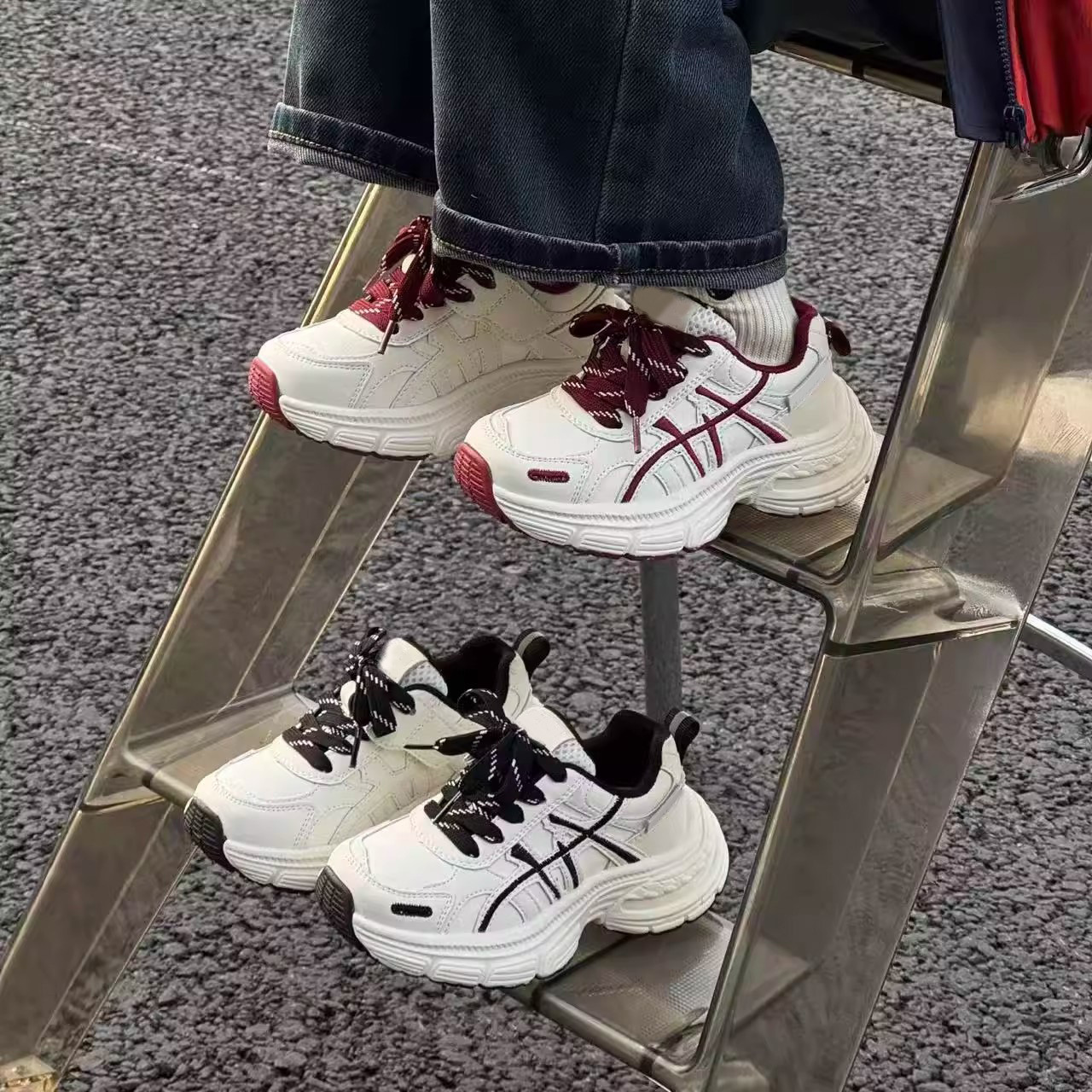 Zapatos deportivos para niños 2026 primavera nuevos zapatos de running para niños respirables zapatos de papá zapatos casuales para niños mayores