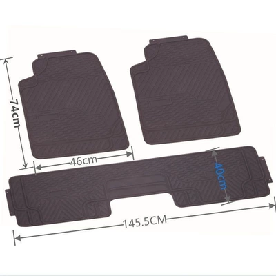 piece, all-season, waterproof, Universal Foot Pad - standard-economic-3-piece-set-medium-size-black