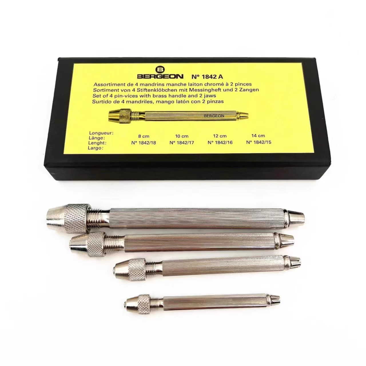修表工具 瑞士原装 博格BERGEON 1842A 四支套拿子 圆头索钳