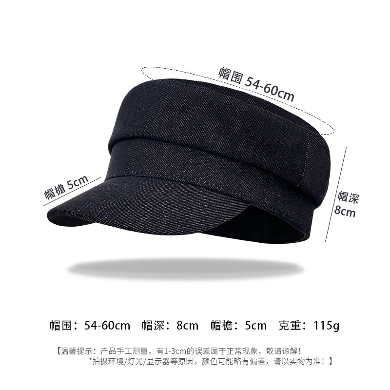 复古棉麻贝雷帽女款夏秋百搭显脸小文艺画家报童帽个性平顶鸭舌帽|undefined