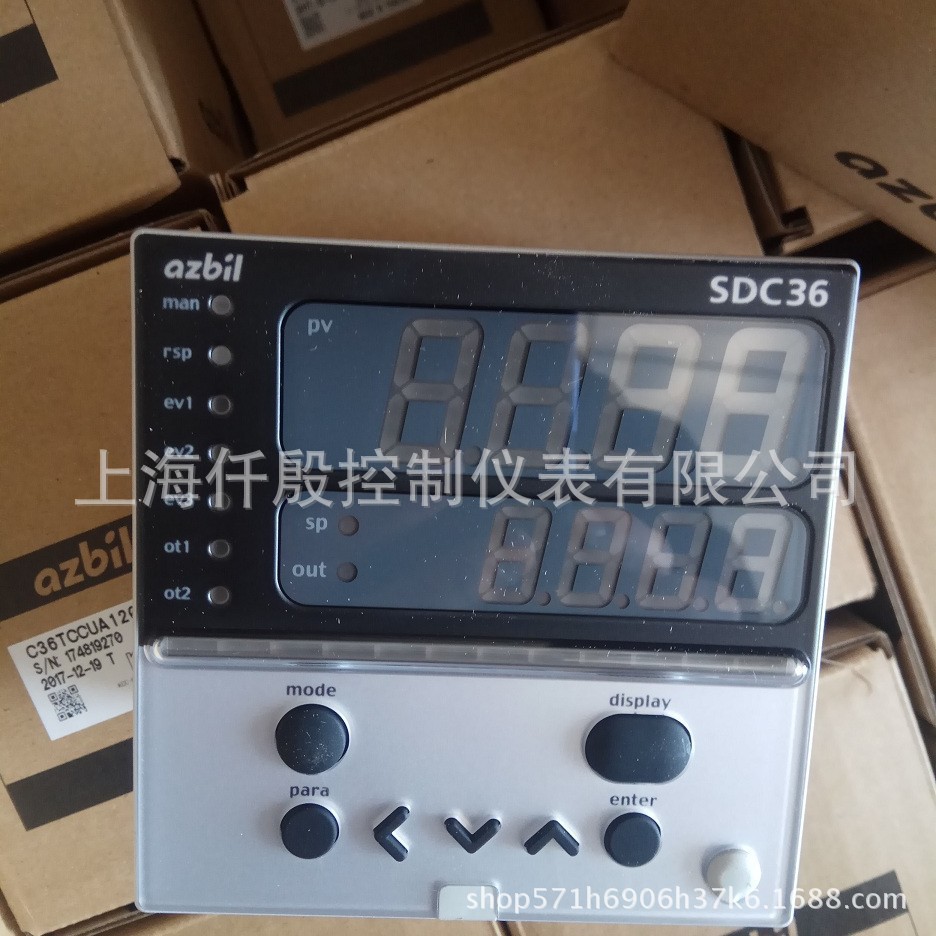 SDC36温控器C36TCCUA1200 Azbil温控表 数字显示调节器中禾