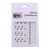 Adhesive nail decoration for face for eye makeup, sticker, with gem