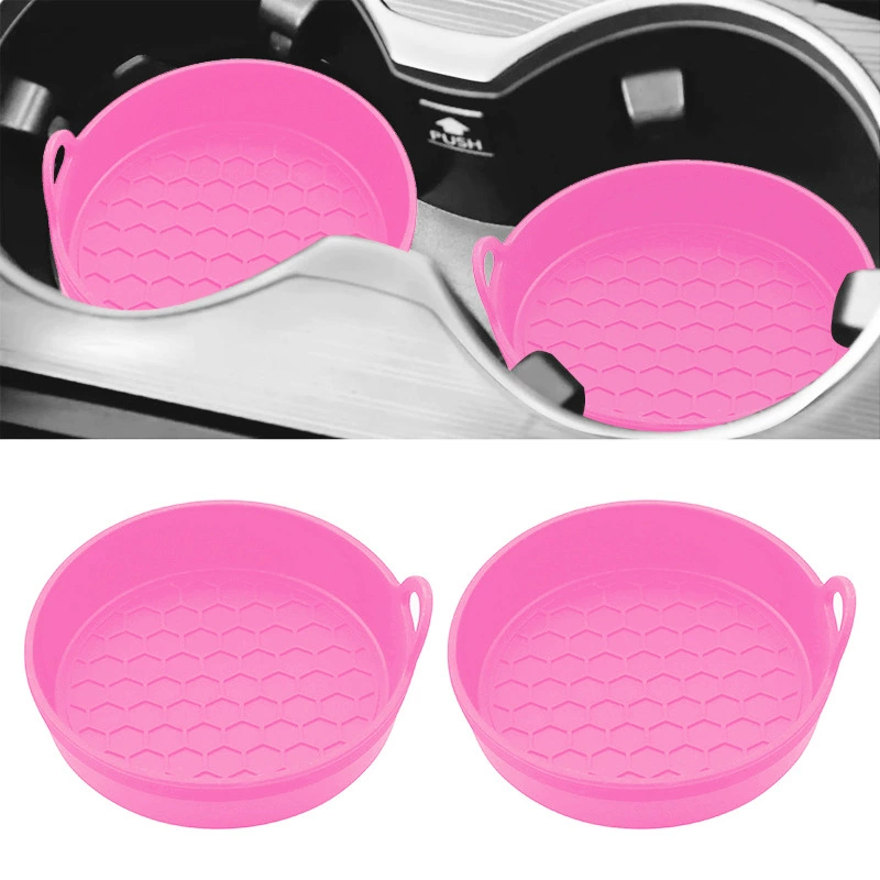 Амазонка взрывной силиконовый универсальный коврик для автоподстаканников водонепроницаемый нескользящий и разливной стаканник для украшения аксессуаров для салона автомобиля