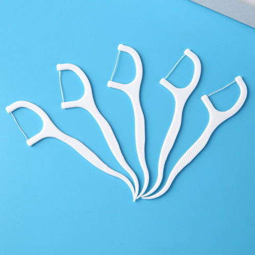 Disposable bagged dental floss polymer fine smooth dental floss stick oral care plastic high tension interdental brush floss pick