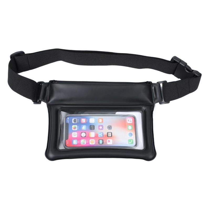 Japanese and Korean Hot-Selling Outdoor Waterproof Waist Bag Tpu Mobile Phone Waterproof Bag Beach Swimming Air Bag Floating Waterproof Crossbody Bag