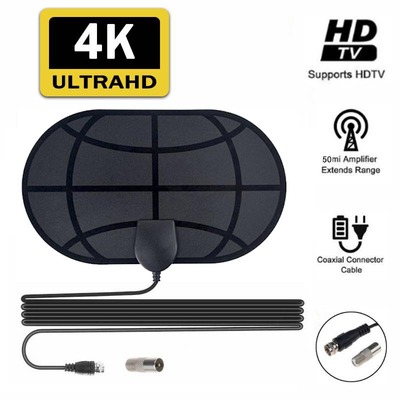 Oval Mini Cross border dtmb Satellite signal receiver indoor ground hdtv HDTV antenna