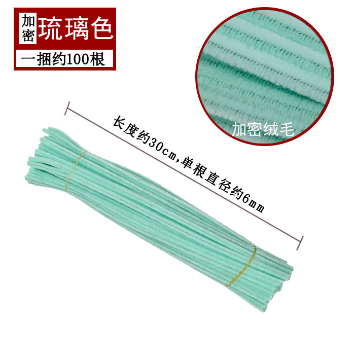 Varillas de felpa encriptadas de 42 colores, tiras para raíces de cabello, materiales populares para ramos hechos a mano, fabricante de varillas de felpa.