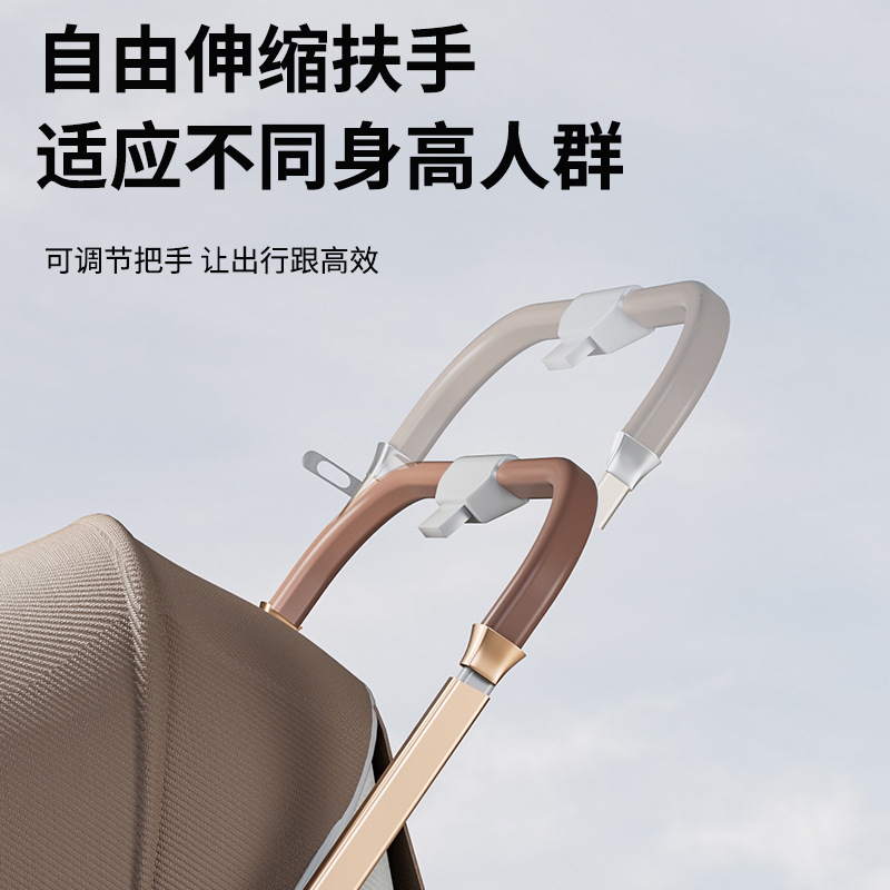 Cochecito de bebé puede sentarse y mentir cochecito de bebé recién nacido simple ultra-ligero cochecito de bebé de un solo clic plegable amortiguador