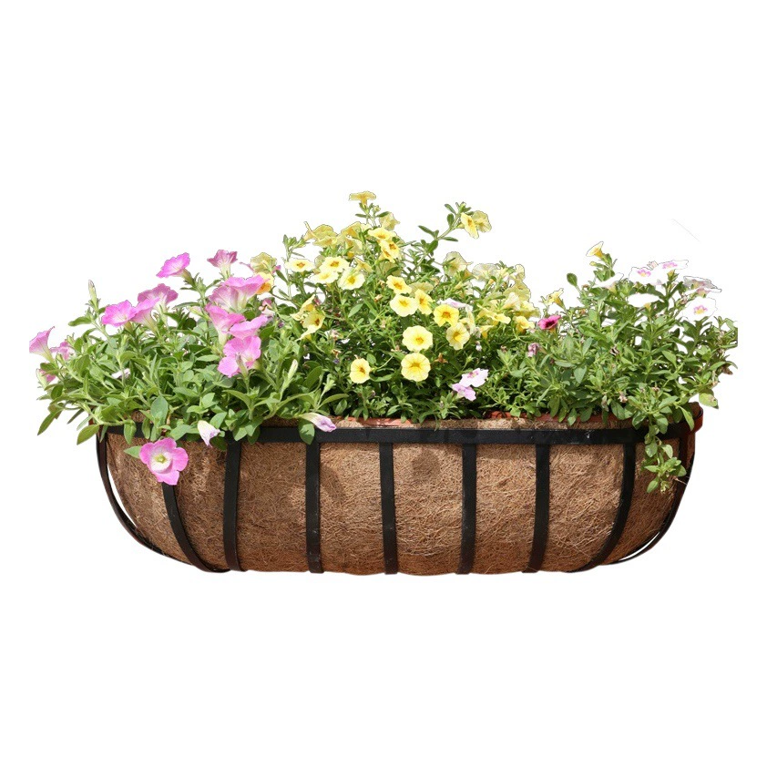 Кокосовый коврик из кокосовой пальмы подкладка ядро кокосовой пальмы корзина для цветов кокосовой пальмы коврик полукруглый ясли круглый цветочный горшок Амазонка оптом